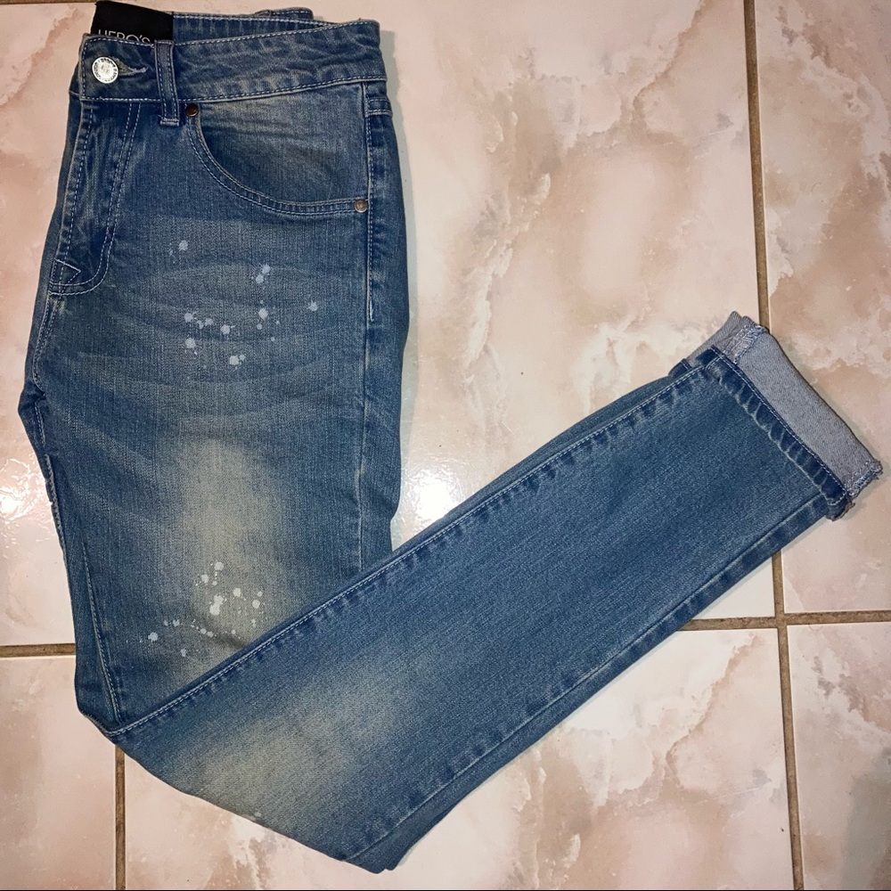 Hero’s Heroine Paint Splattered Skinny Jean
